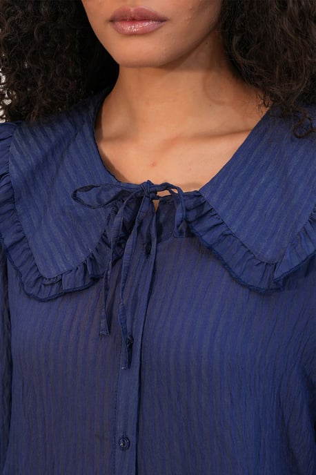 Women’s Viscose-blend Blouse With Baby Collar - Image 4