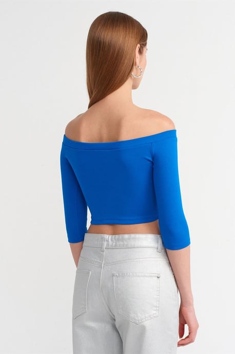 Women’s Off-shoulder Crop Blouse - Image 2