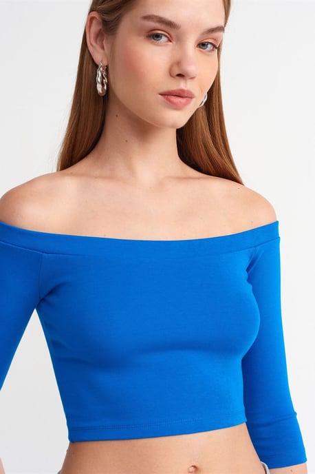 Women’s Off-shoulder Crop Blouse - Image 4