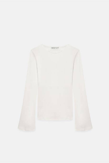 Slim Fit Långärmad Crew Neck Blus - Image 6