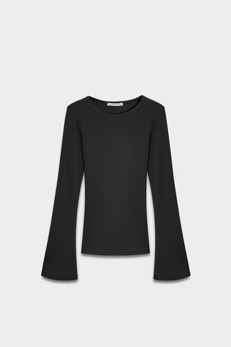 Slim Fit Långärmad Crew Neck Blus - Image 6