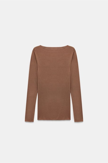 Slim Fit Boot Hals Lange Mouw Breibloes - Image 6