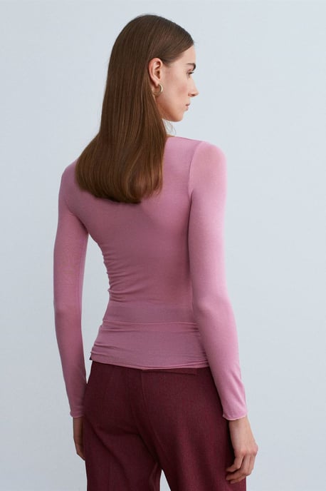 Slim Fit Bootcut Lange Mouw Gebreide Blouse - Image 3