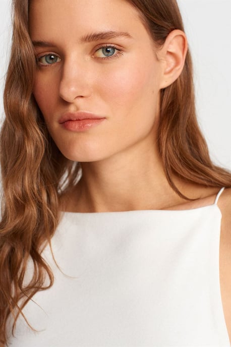 Slim-Fit Halterhals Jersey Blouse - Image 3