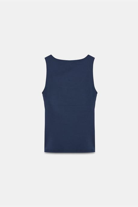 Mouwloze Blouse met Vierkante Halslijn in Slank Model - Image 6