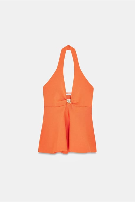 Naadloze Halter Peplum Blouse - Image 5