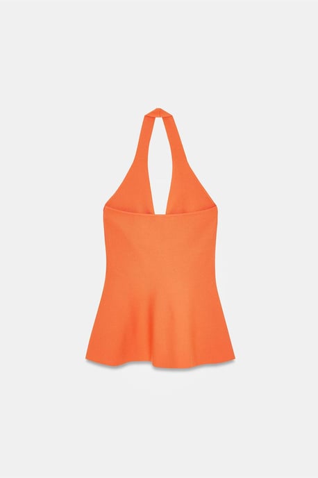 Naadloze Halter Peplum Blouse - Image 6