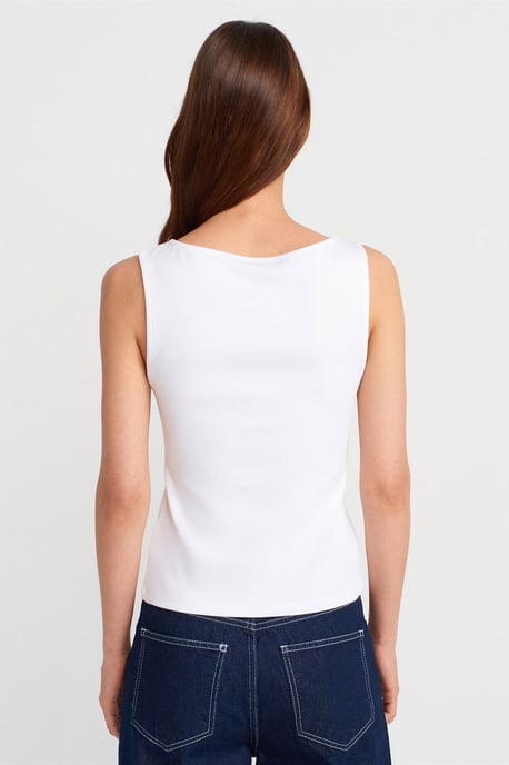 Ärmzip-fri Slim-Fit Jersey Blus med Dragkedja - Image 2