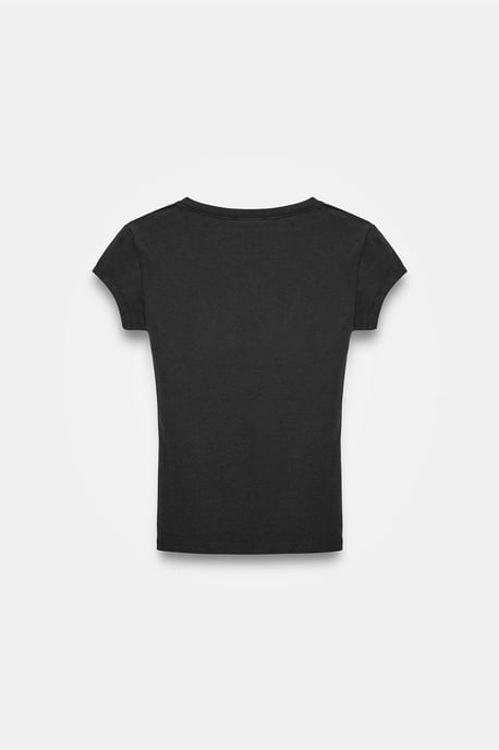 Slim Fit V-hals Jersey Blouse - Image 6