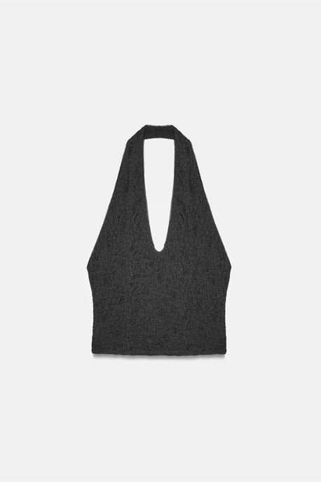 Dames Kant Halters Crop Blouse - Image 5