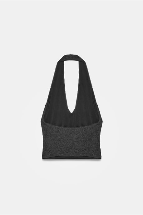 Dames Kant Halters Crop Blouse - Image 6