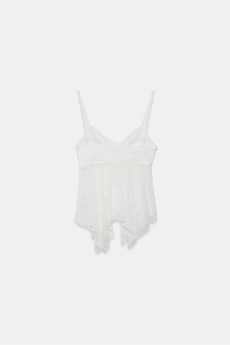 Kant strikvoorzijde mouwloze blouse - Image 6