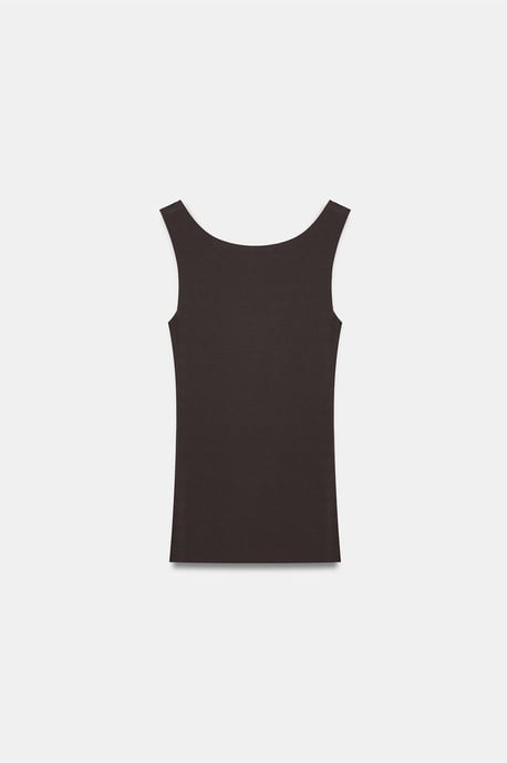 Aansluitend Mouwloze Katoenmix Cami Blouse - Image 6
