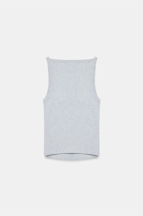 Randig bomullshalterneckblus - Image 6