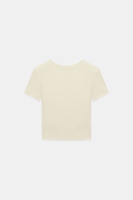 Slim Fit Crop Jersey Blouse - Image 6