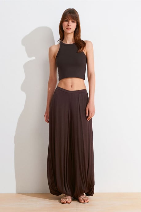 Ribbed Cotton-blend Sleeveless Crop Top - Image 5