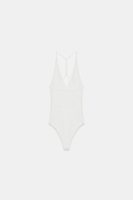 Slim Fit Cut-Out Halter Bodysuit - Image 6