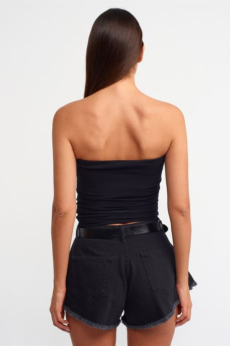 Strapless Bodycon Bandeau Blouse - Image 2