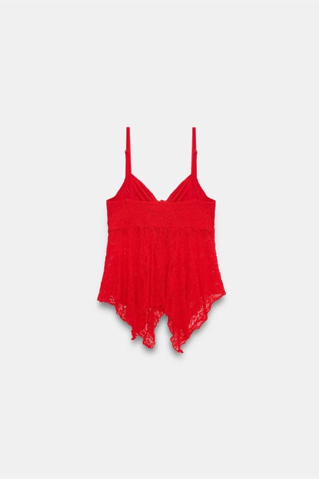 Lace Tie-front Sleeveless Blouse - Image 6