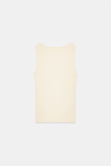 Mouwloze Blouse met Vierkante Halslijn in Slank Model - Image 5