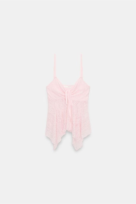 Kant strikvoorzijde mouwloze blouse - Image 6