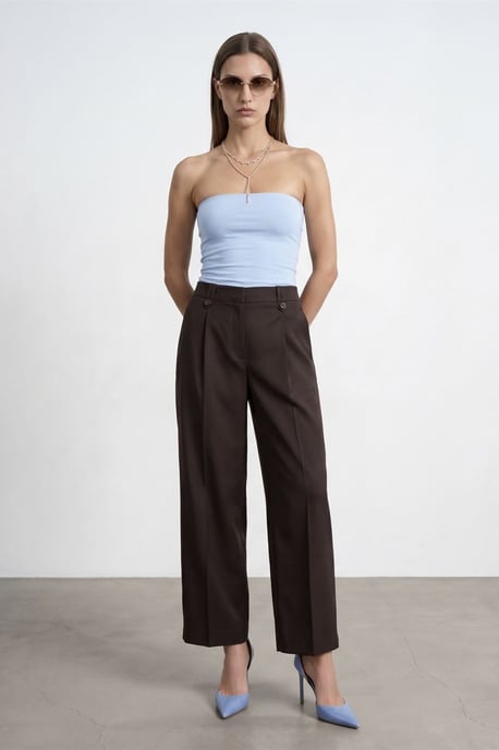 Strapless Bodycon Bandeau Blouse - Image 4