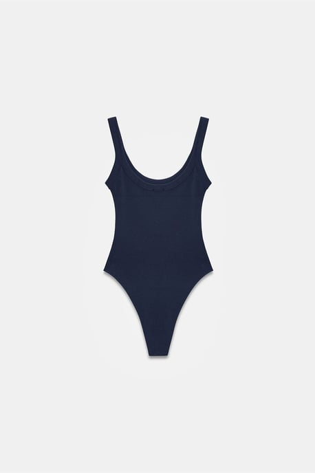 Mouwloze Geribbelde Katoenmix Romper - Image 6
