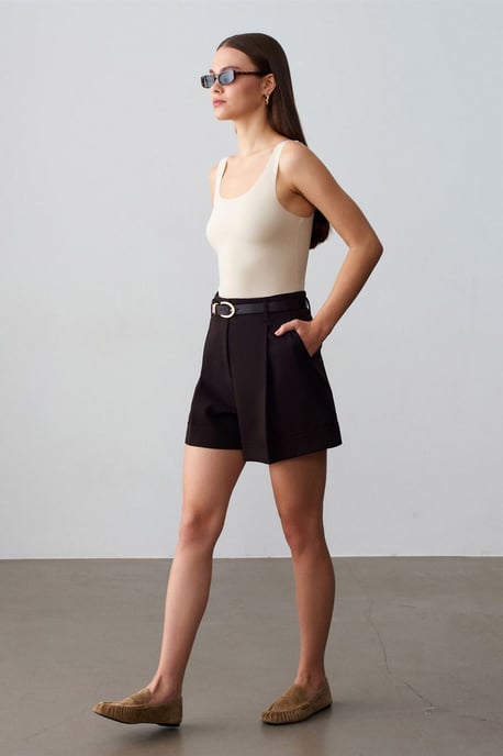 Aansluitend Mouwloze Katoenmix Cami Blouse - Image 5
