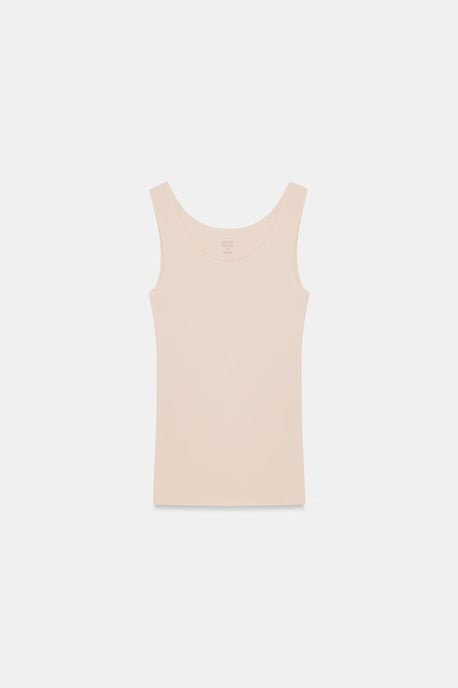 Aansluitend Mouwloze Katoenmix Cami Blouse - Image 6