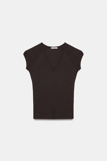 Slim Fit Crop Jersey Top - Image 4