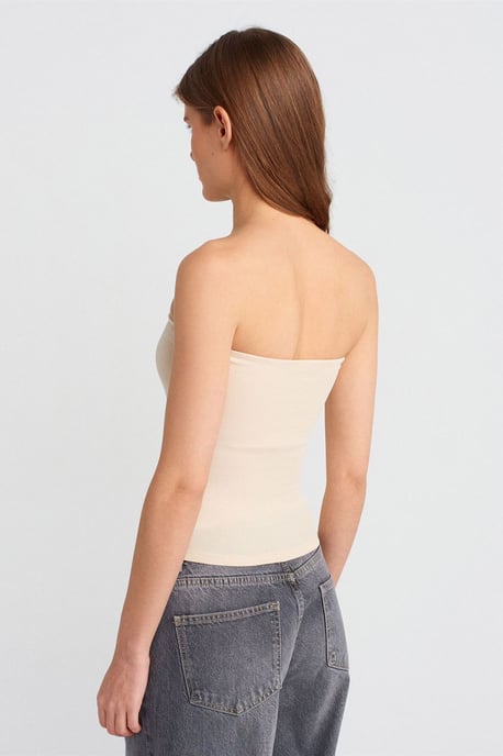 Strapless Bodycon Bandeau Blouse - Image 2