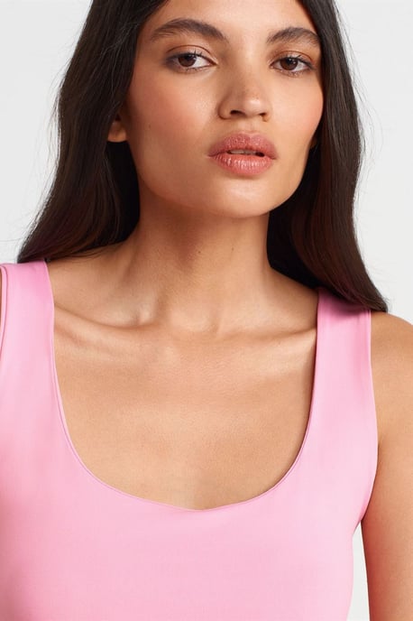 Mouwloze Blouse met Vierkante Halslijn in Slank Model - Image 3