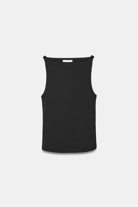 Randig bomullshalterneckblus - Image 4