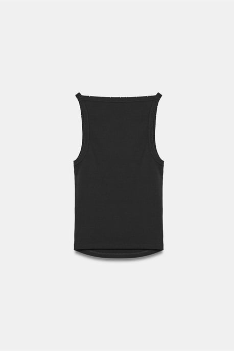 Randig bomullshalterneckblus - Image 5