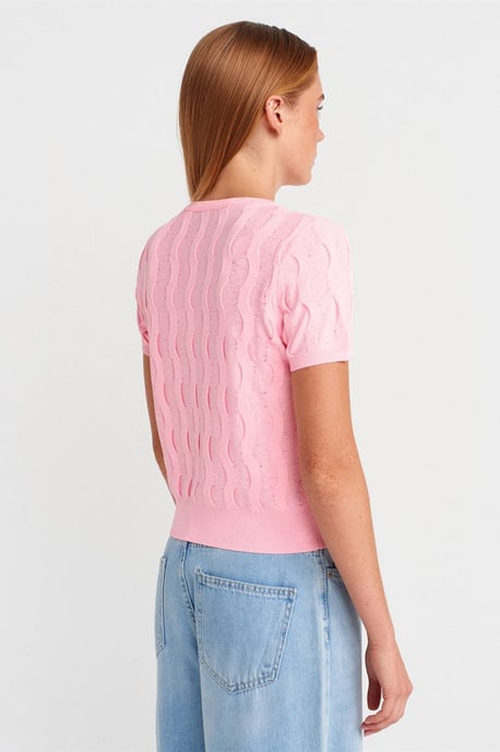 Gestreepte Ribcrop Blouse - Image 2