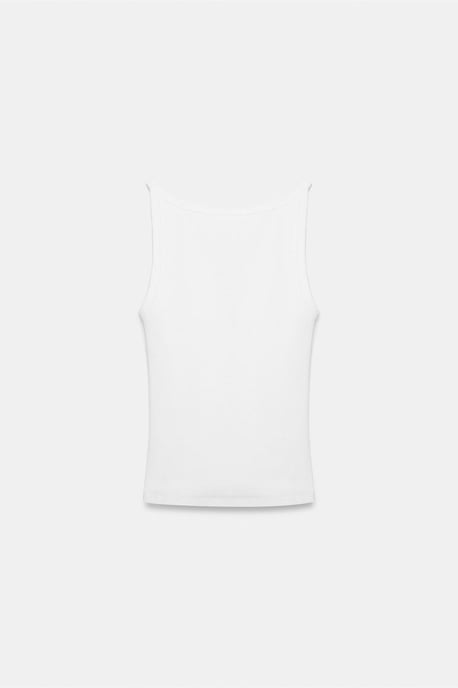 Ribbed Halterneck Sleeveless Blouse - Image 5
