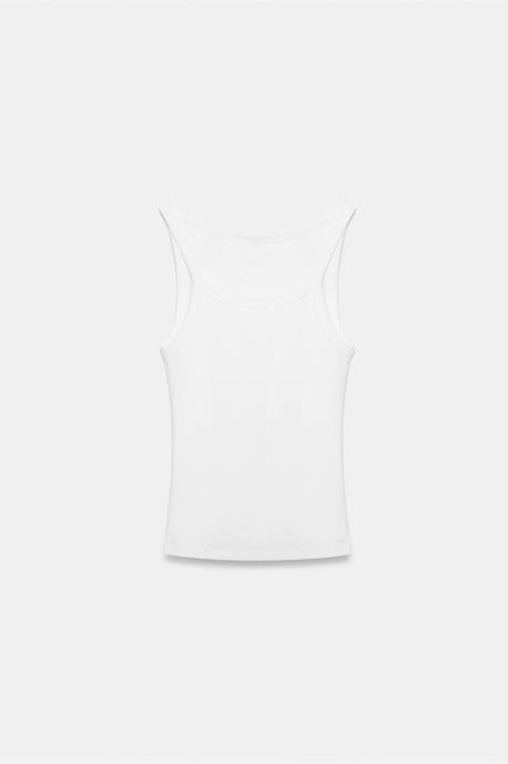 Ribbed Halterneck Sleeveless Blouse - Image 6