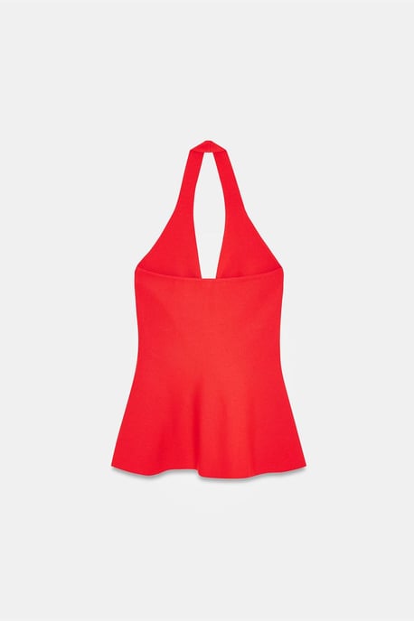 Naadloze Halter Peplum Blouse - Image 6