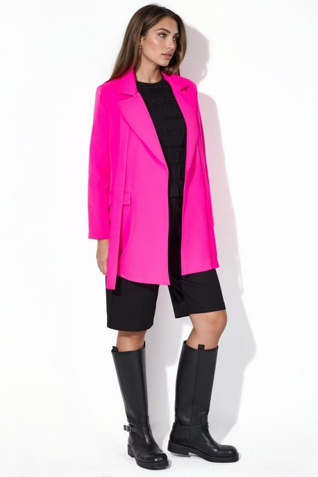 Kort bälte med sjalkrage-blazer - Image 2