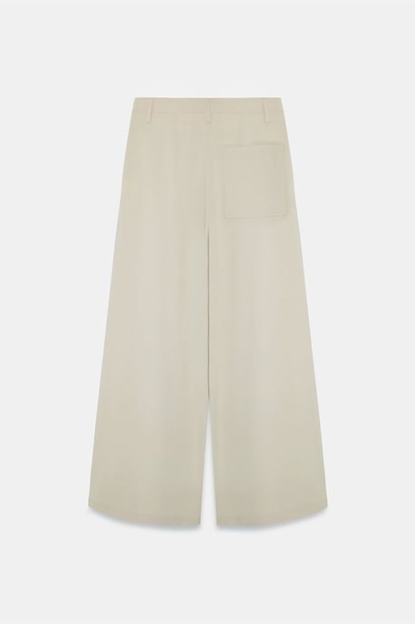 Vrouwen Hoge Taille Wijde Pijpen Crêpe Broek - Image 6