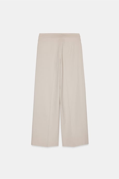 High-Waist Wide-Leg Crepe Trousers - Image 6