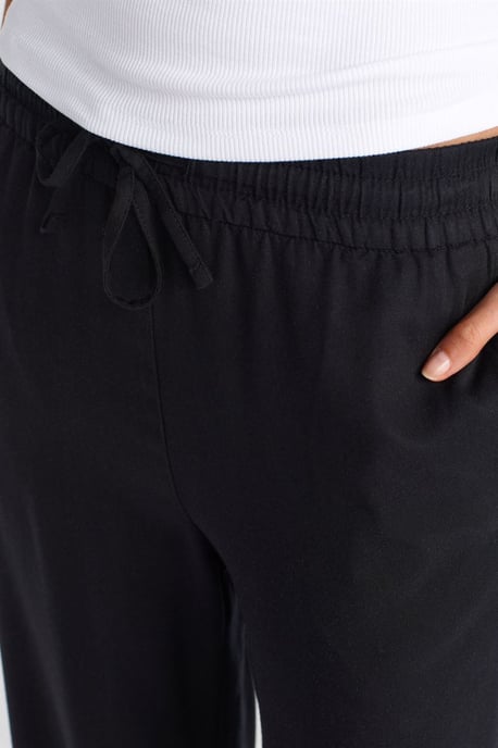 Tencel Wijde Pantalon met Trekkoord Taille - Image 3