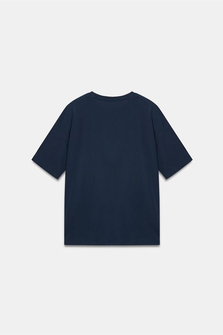 Dam T-shirt med rund hals i bomull - Image 6