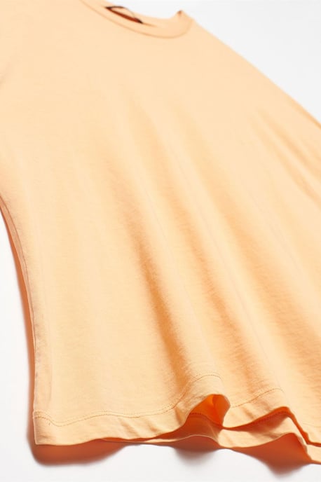Dam T-shirt med rund hals i bomull - Image 2