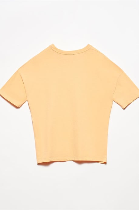 Dam T-shirt med rund hals i bomull - Image 3