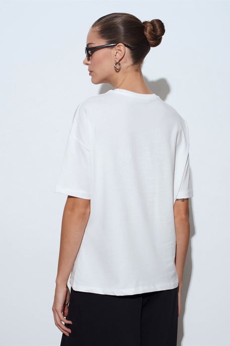 Women's Cotton Crew Neck T-Shirt - Image 2