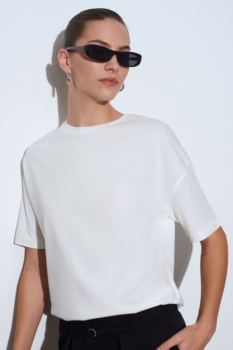 Women's Cotton Crew Neck T-Shirt - Image 3