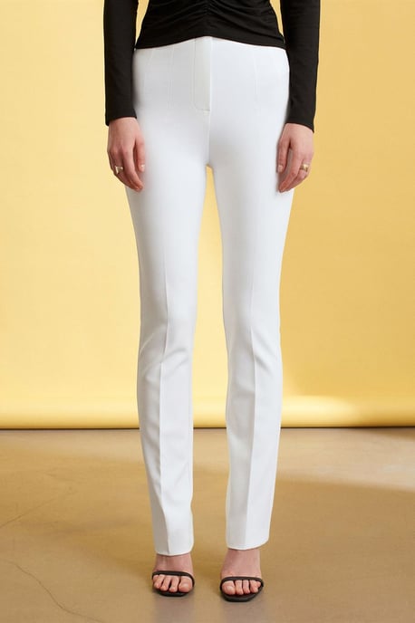 Women's Straight-leg Crepe Trousers - Image 3
