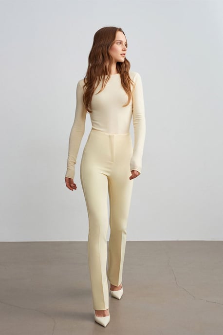 Women's Straight-leg Crepe Trousers - Image 2