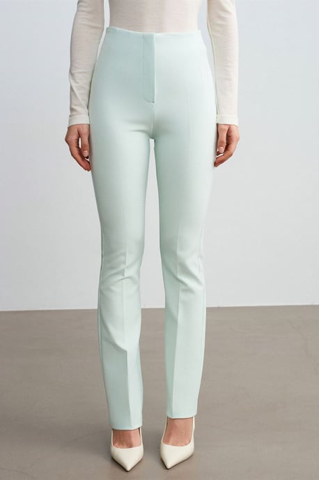 Women's Straight-leg Crepe Trousers - Image 3
